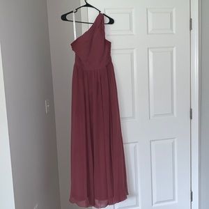 AZAZIE DUSTY ROSE BRIDESMAID DRESS